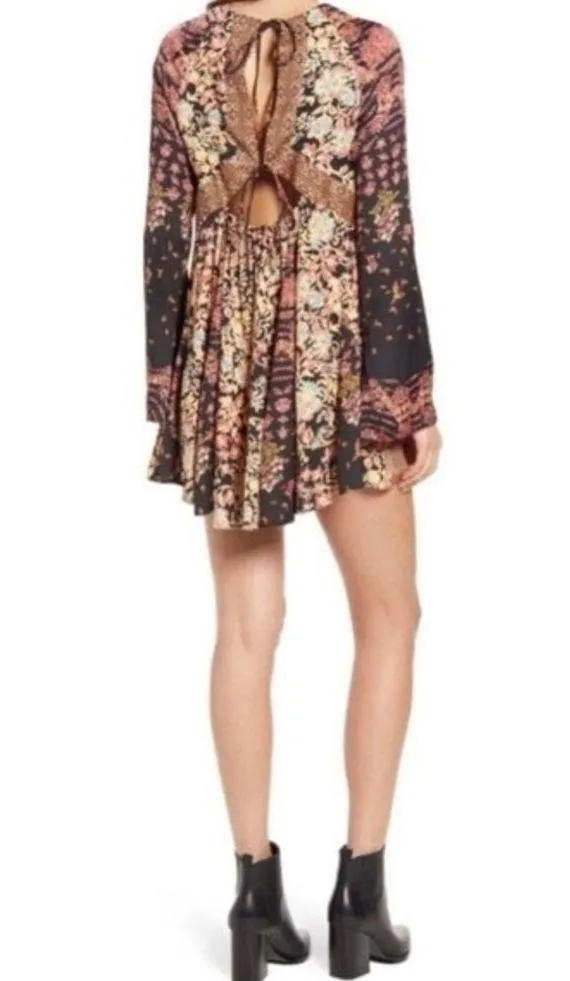 Free People Stevie Printed Long Sleeve Tunic Dress, Size S - Image 2