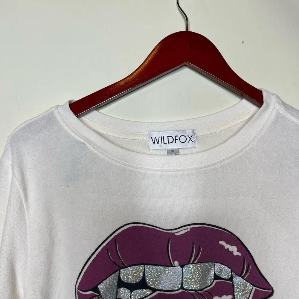 Wildfox Couture Love Bites Sweatshirt in Vanilla Size: S - Image 4