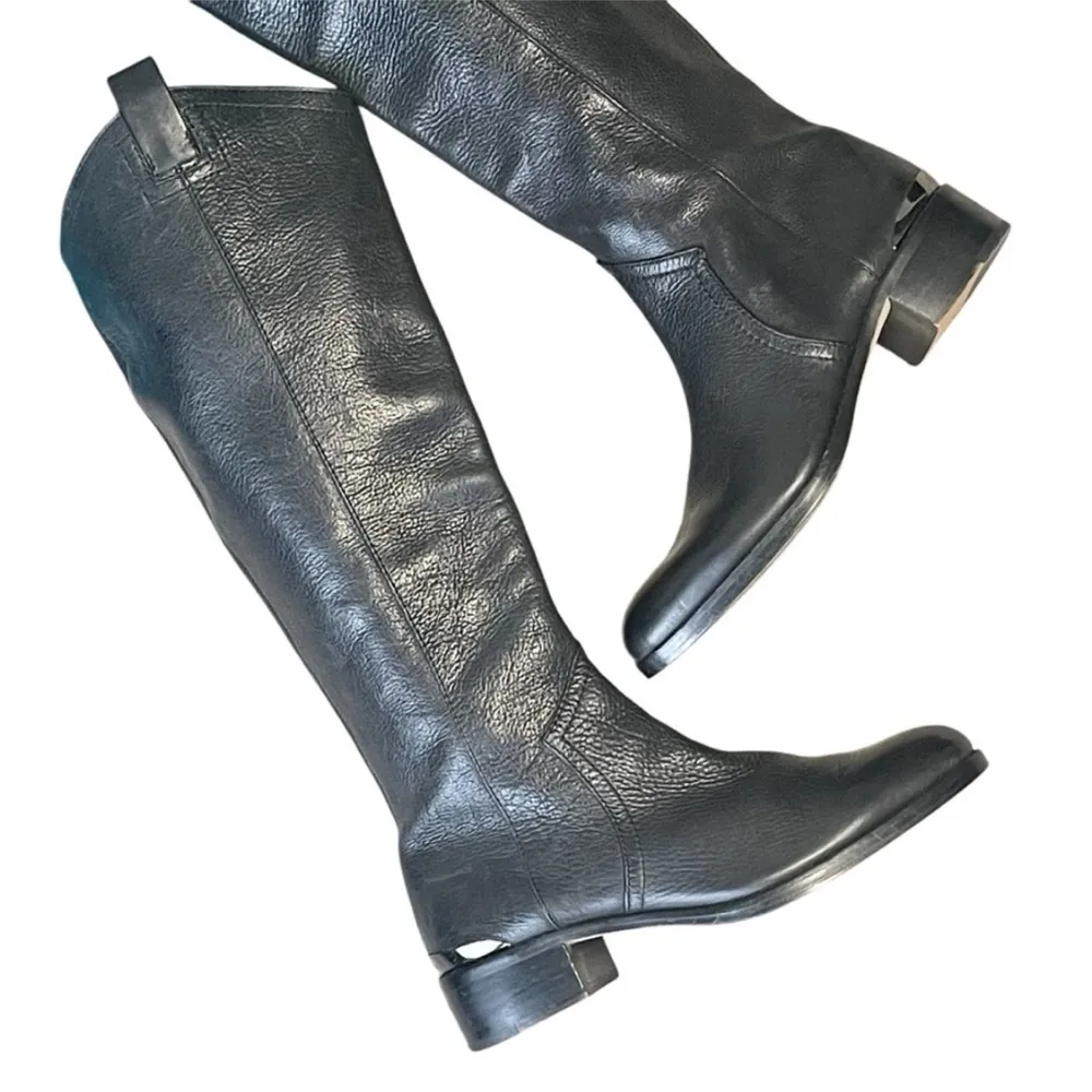 Louise et Cie Zada Black Leather Tall Knee
High Riding Boots Women's Size 7.5 - Image 15