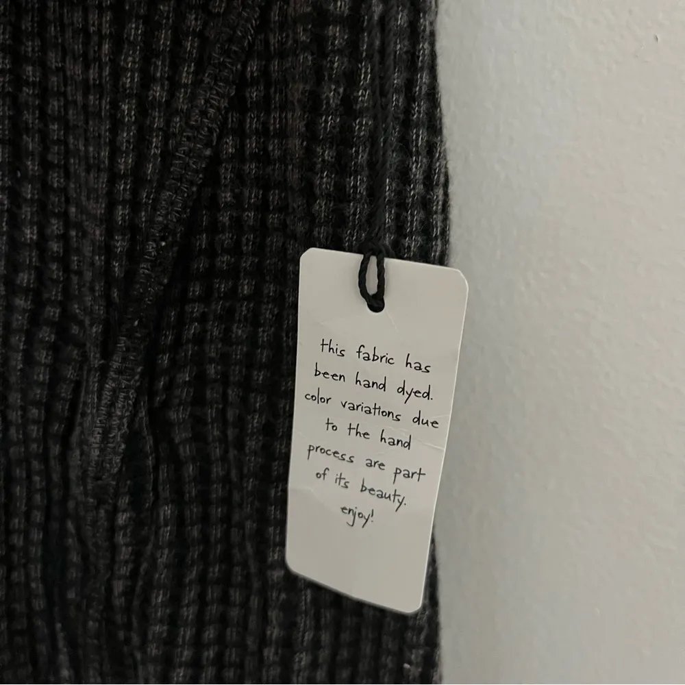 FREE PEOPLE FP ONE Katya Thermal Ruched Mini Dress Black/grey SZ L NWT - Image 7