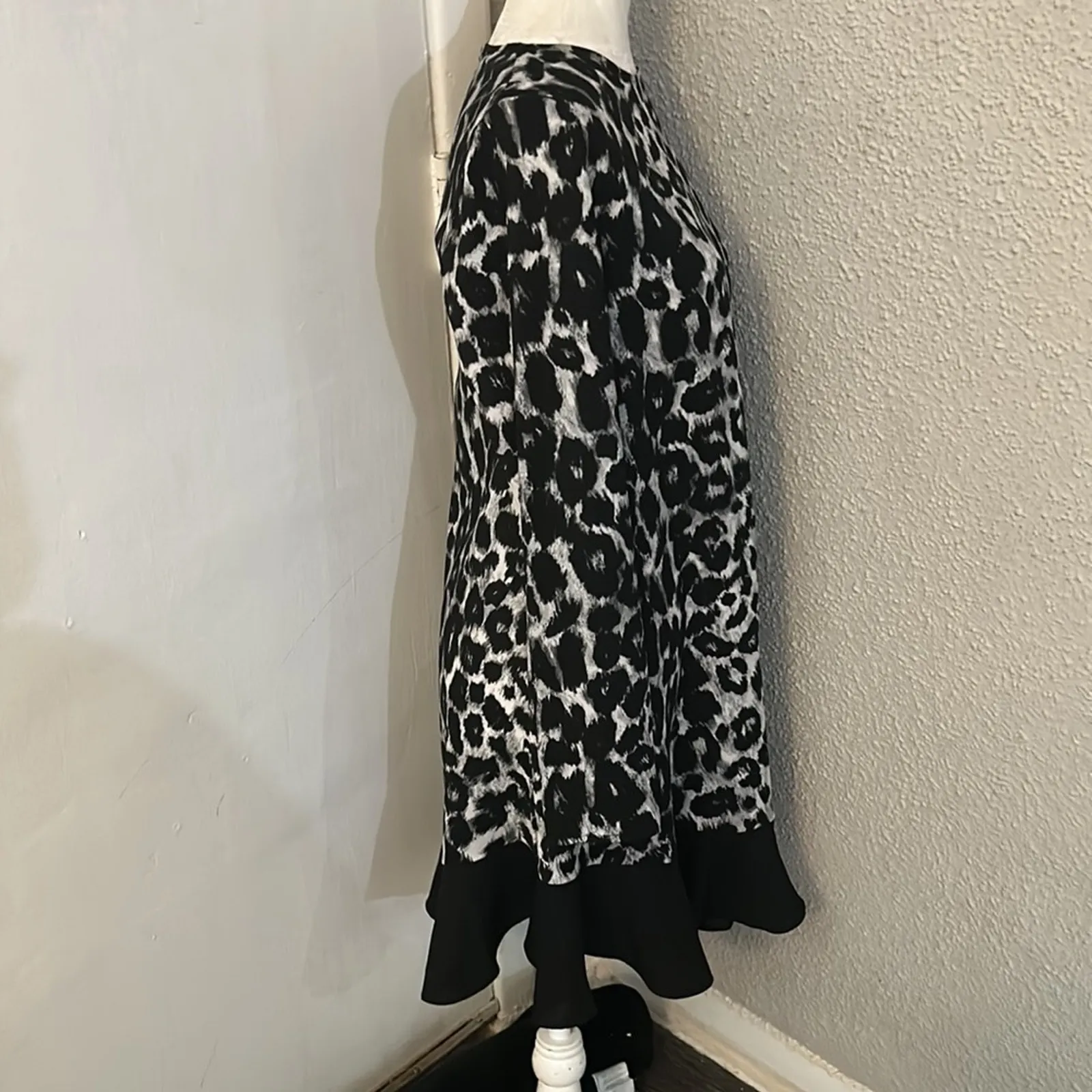 Rachel Zoe Black/White Animal Print Dress Tunic 2 Long Sleeve Mobwife Dopamine - Image 2