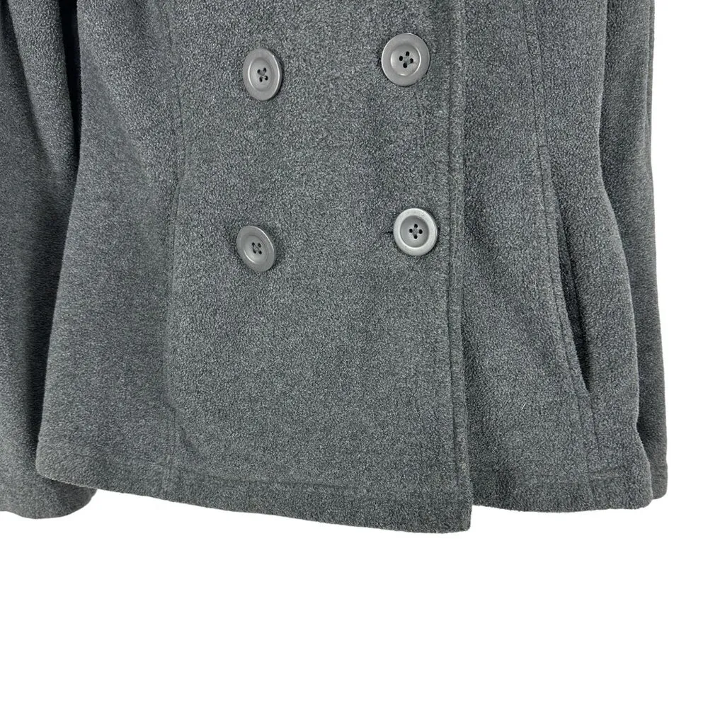 Columbia Women's Double Breasted Pea Coat Size M Gray - Image 2