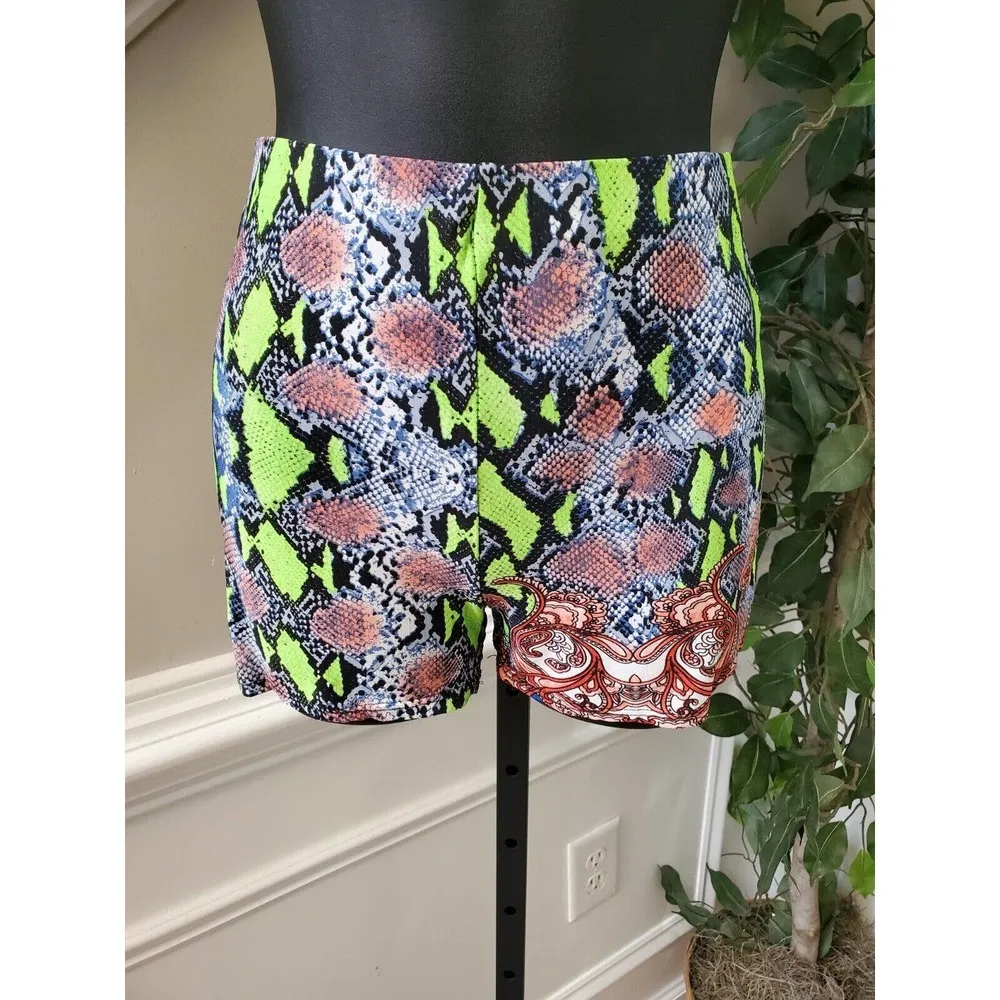 Jade Women's Multicolor Polyester Long Sleeve Top & Short 2 Piece Set Size S - Image 2