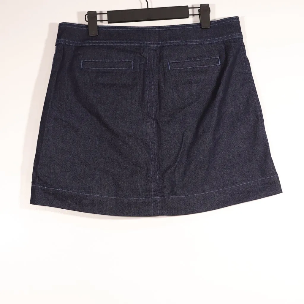 NWT Tory Burch Elise Mini Skirt in Resin Rinse Size 10 - Image 4