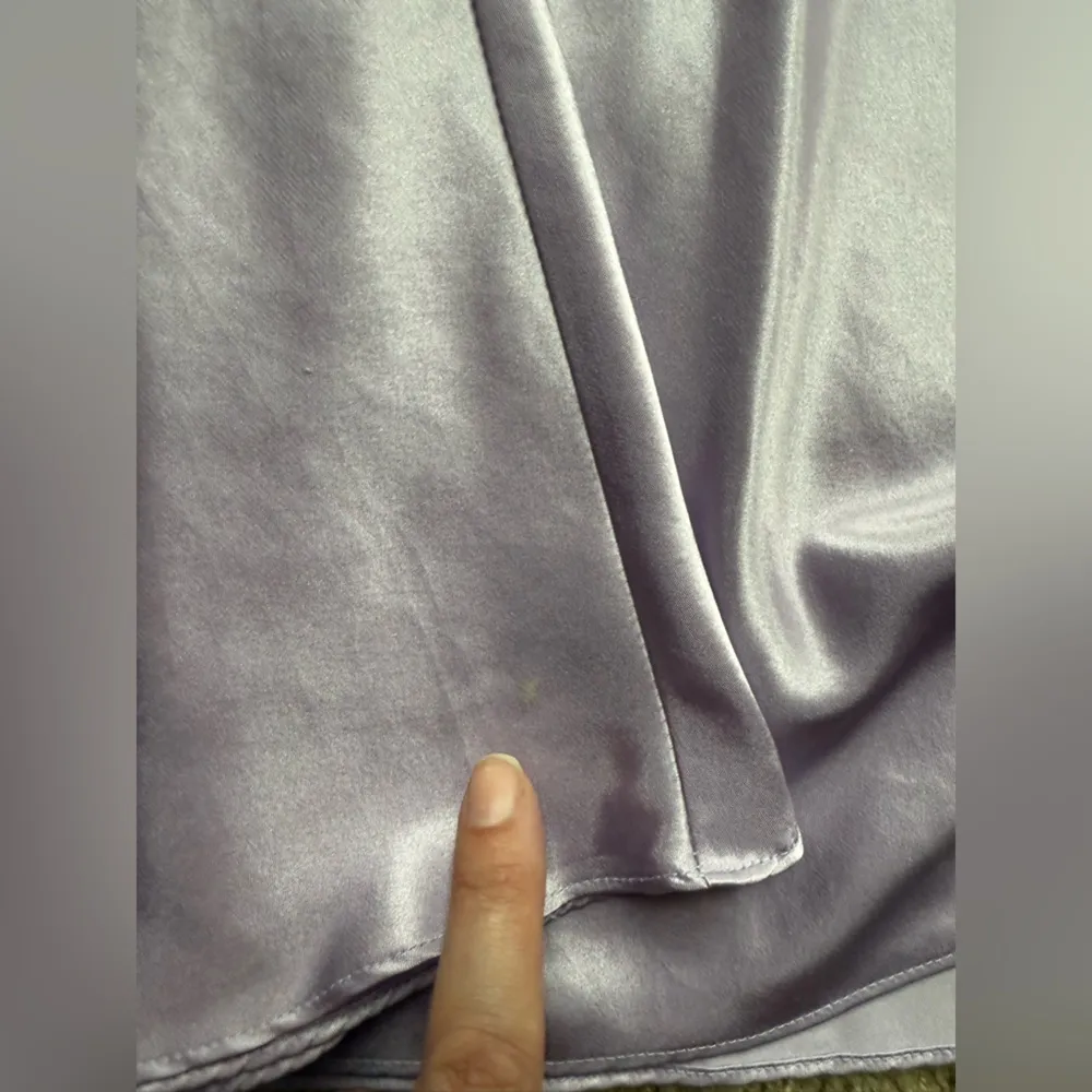 Vintage LA Intimates purple floral night gown short robe set, size large Yellow - Image 7