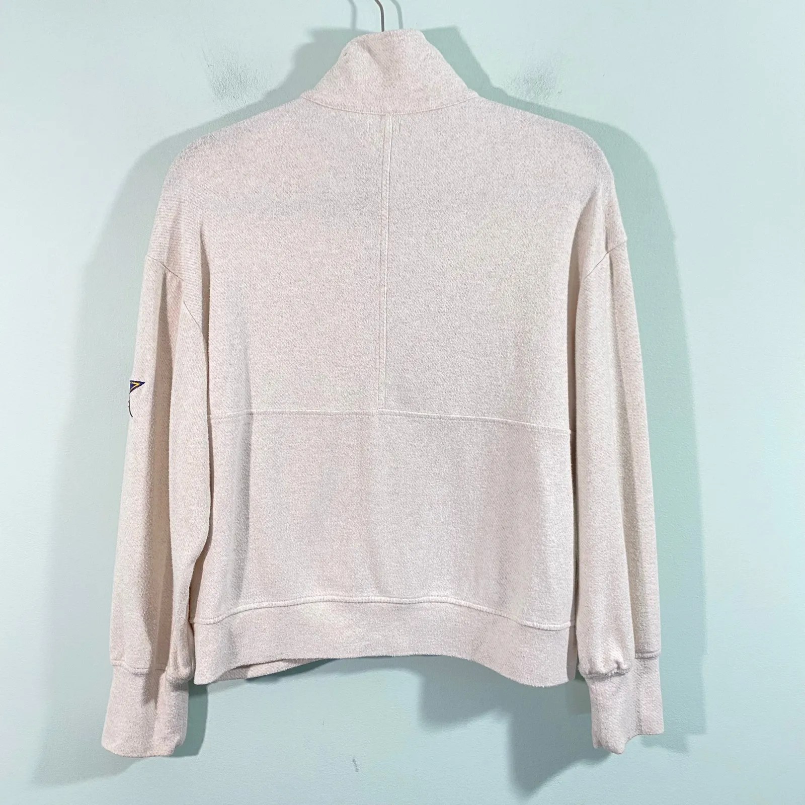 Faherty Women Cream Quarter Zip NBA All Star Weekend 2024 Pullover Size S - Image 9