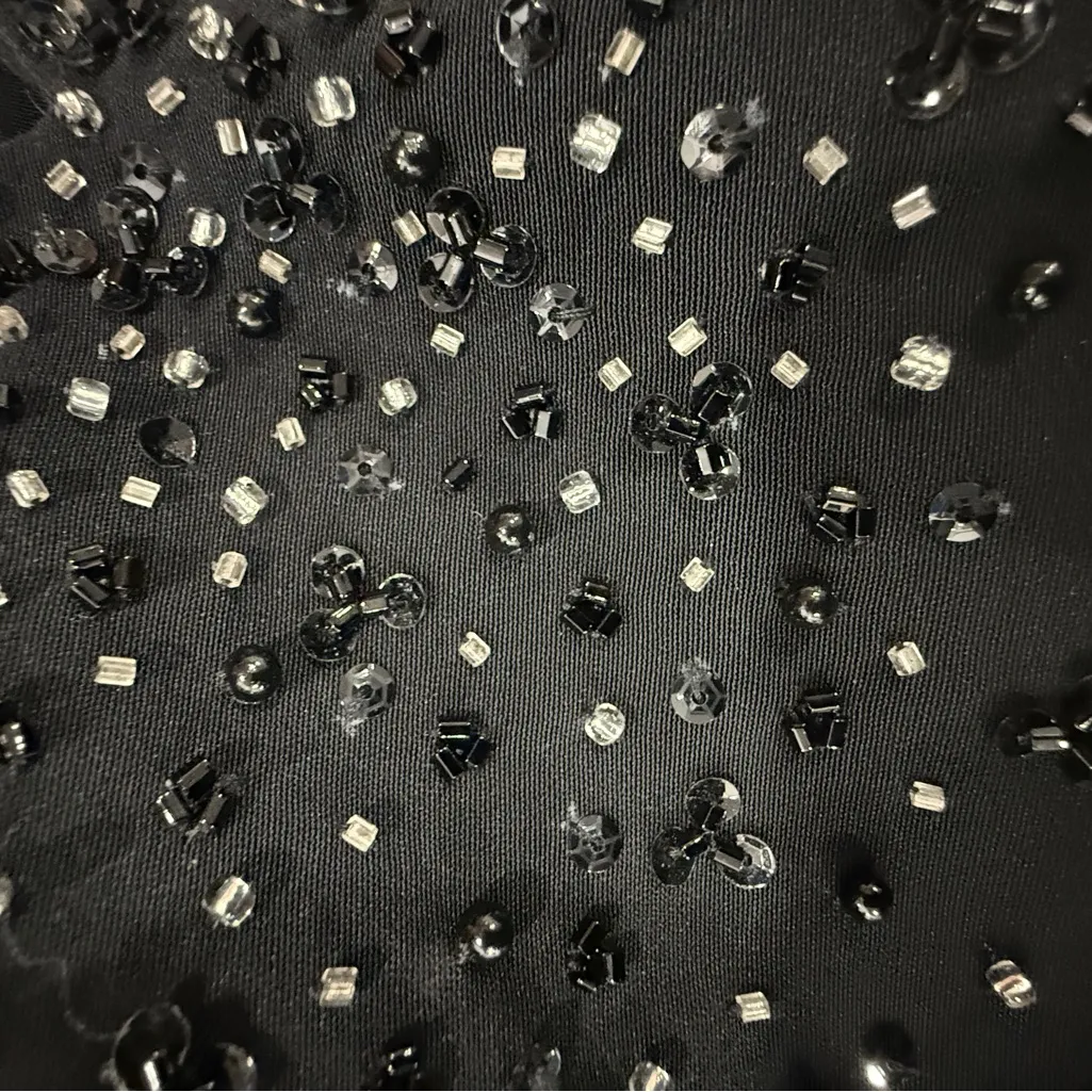 Jovani Black Beaded Prom Dress - Image 3