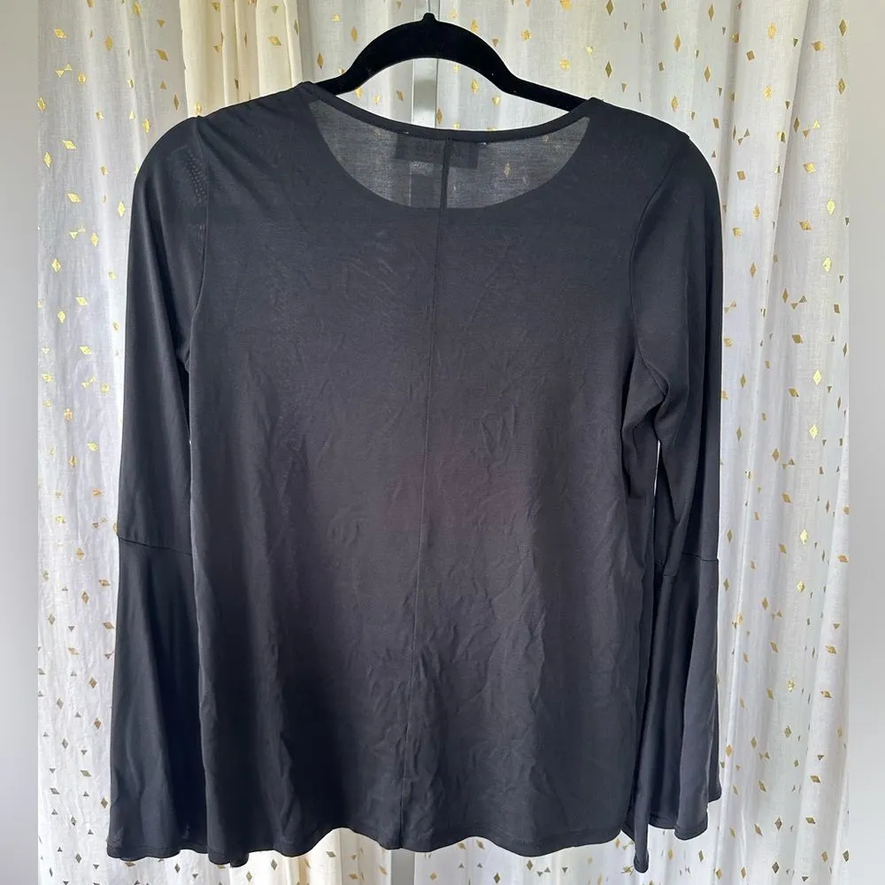 Cookie's Clothing Company Hawaii Essential Classic Black Long Bell Sleeve Top M Size M - Image 4