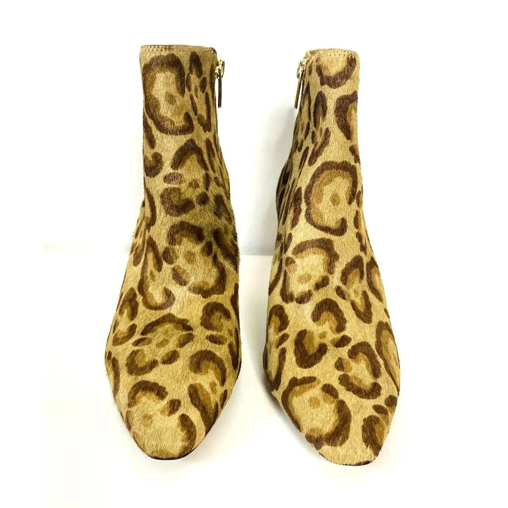 NWOB Vince Camuto Freikti3 Womens Calf Hair Animal Print Ankle Boots 3" Heel 8 M - Image 9