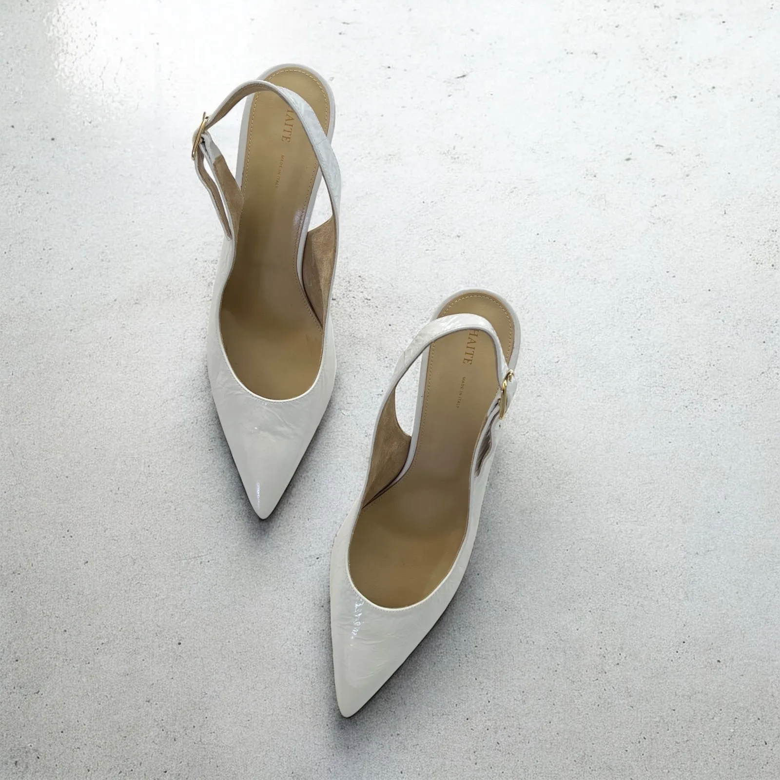 KHAITE River Slingback 75 Pump in‎ White Size 10 - Image 11