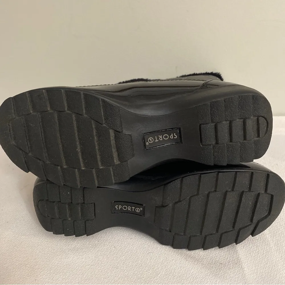 Sporto Ellen Graphite Gray Quilted Waterproof Winter Boots size 7.5 - Image 8