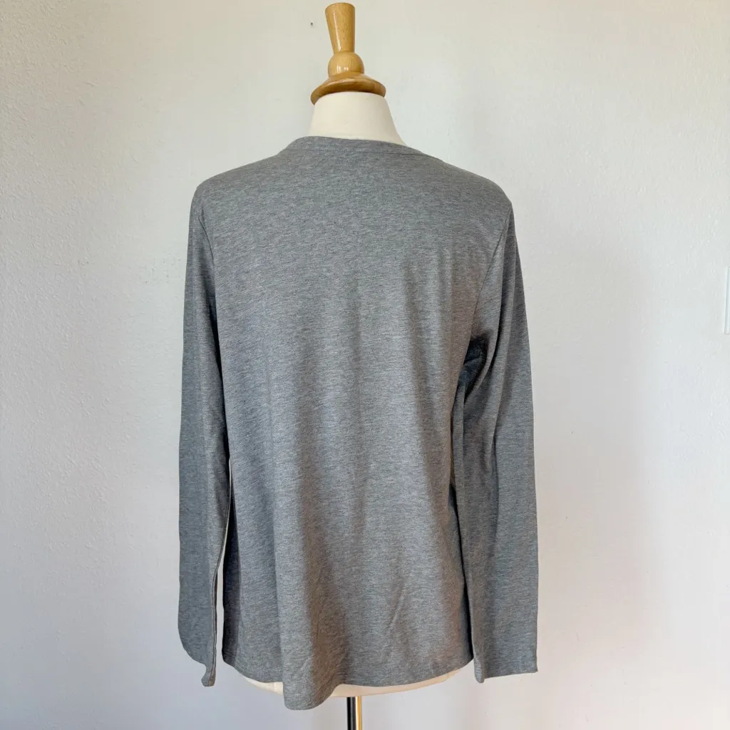 Celebrate It Gray & Orange Long Sleeve Halloween Graphic T - Image 4