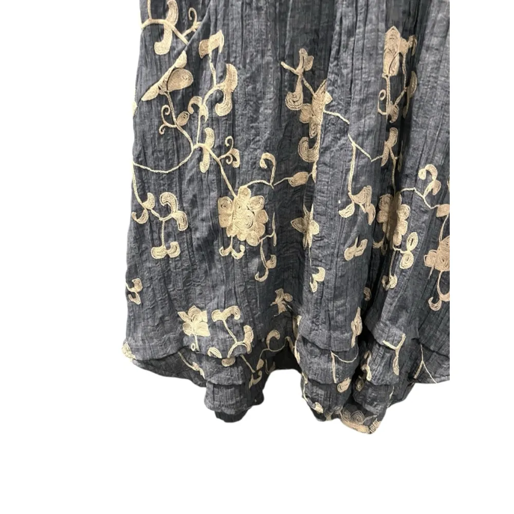 Anthropologie NWT Isabella Sinclair Floral Embroidered Sleeveless Dress Size Med - Image 5