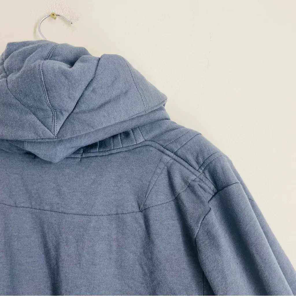 Young Fabulous & Broke Sandrine Coat Drape Hooded Quilted Jacket Grey Size M/L - Image 5