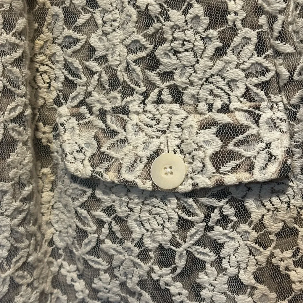 Chicos size 4 lace blazer leopard interior - Image 3