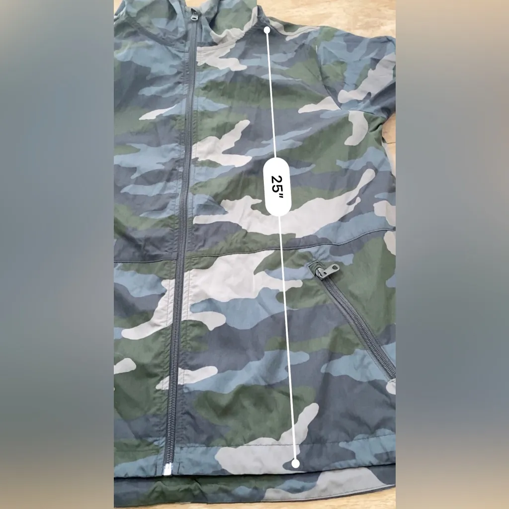 Aerie Offline Women’s Small‎ Lightweight Camo Hooded Full Zip Windbreaker - Image 10