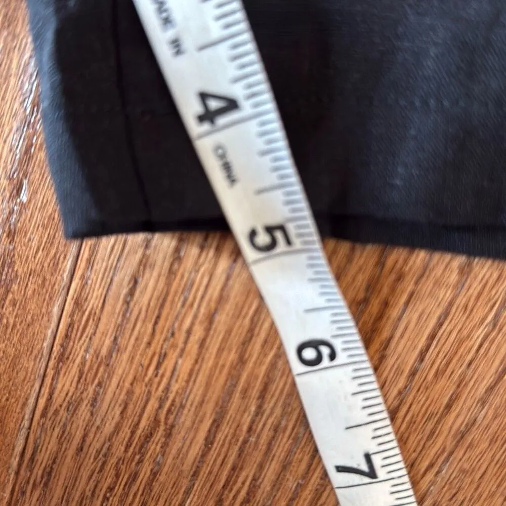 Amazon black high rise linen blend drawstring shorts M - Image 6