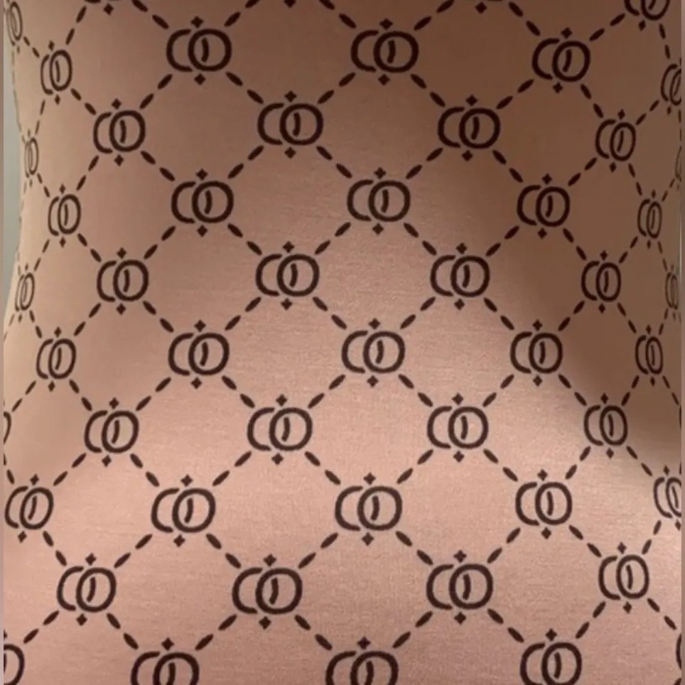 bodycon tube midi dress fancy print blush size S Pink - Image 9