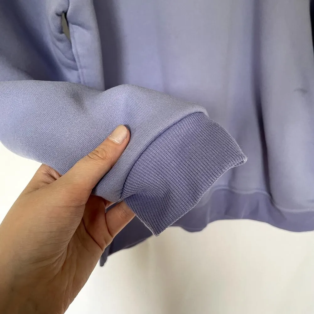 Purple hoodie sweater green frog on black skateboard cartoon design women's XL - Image 4