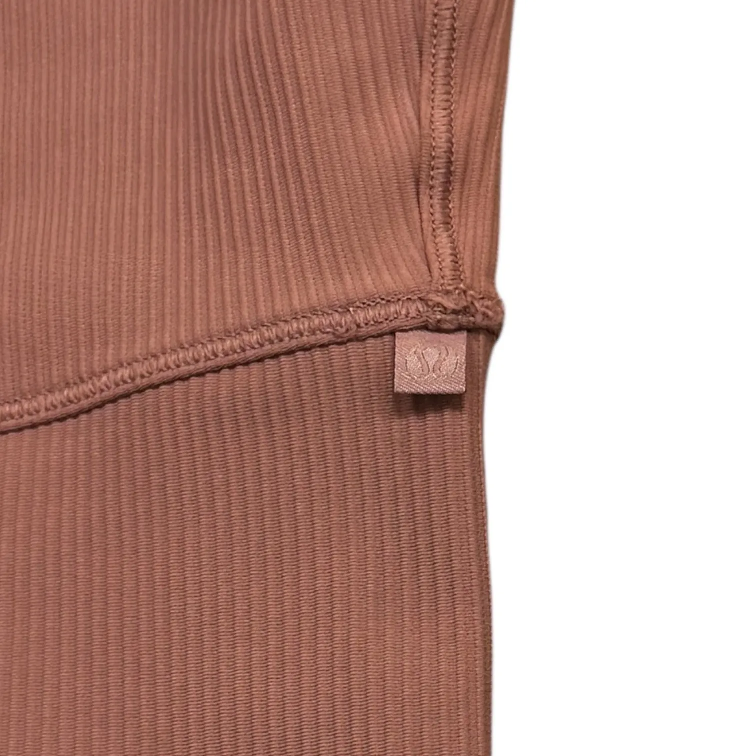 Lululemon Power Pivot Ribbed Spiced Chai Cropped Tank Reversible Contouring 2‎ - Image 3