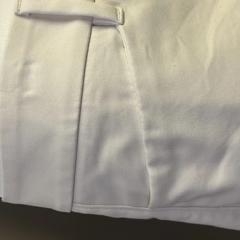 White House Black Market Cream “Perfect Form” Straight Crop Pants- Size 12 - Image 5