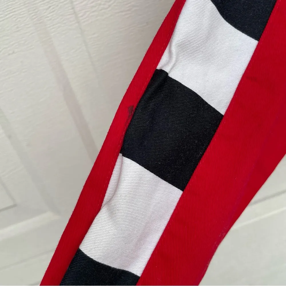 VTG Asphalt Cowgirl Womens Shirt Red Black Cropped Button Up Long Sleeve Small - Image 7