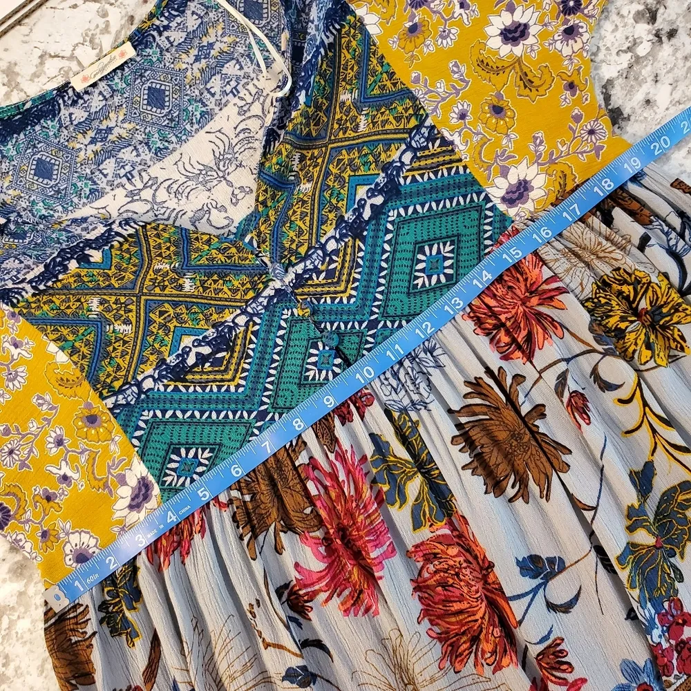 Umgee Magnolia blouse Medium boho floral m top - Image 2