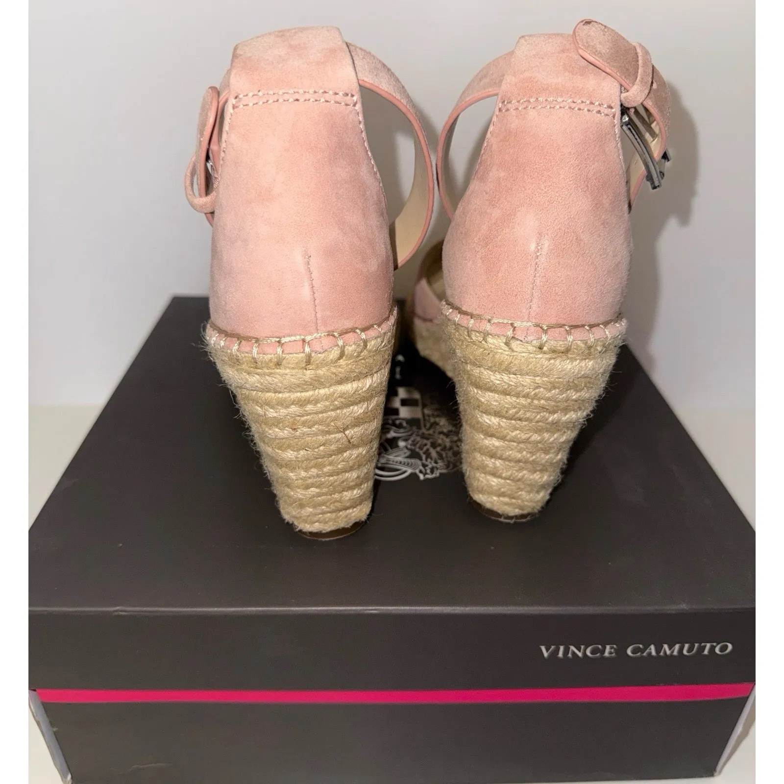 Vince Camuto Leera Wedge Sandals Women’s 7.5 M Precious Espadrille Ankle Strap - Image 5