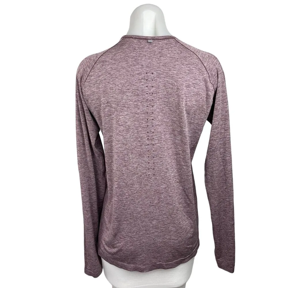 Nike Dri-Fit Gray Pullover Crew Neck Long Sleeve Sportswear Fitness Top Size XL - Image 2