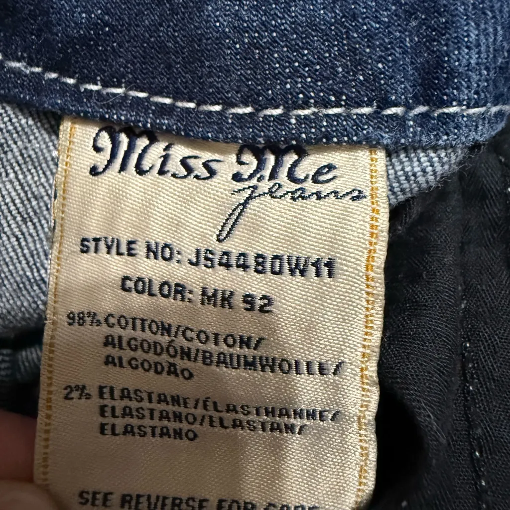 💙Miss Me Y2K Wide Leg Low-rise Jeans Size 31 Vintage 2000s Streetwear Denim - Image 6