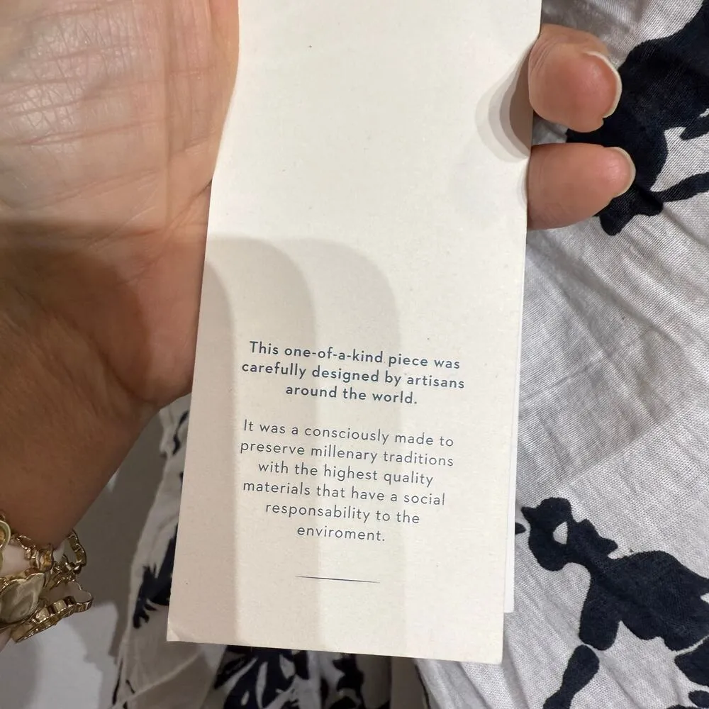 Guadalupe Inaya White 100% Cotton Midi Dress Sz L NWT Size L - Image 7