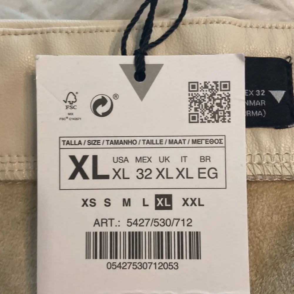 ZARA PANTS SIZE XL BRAND NEW ZIPPER SIDE INSEAM 28” WAIST 32” ELASTIC - Image 6