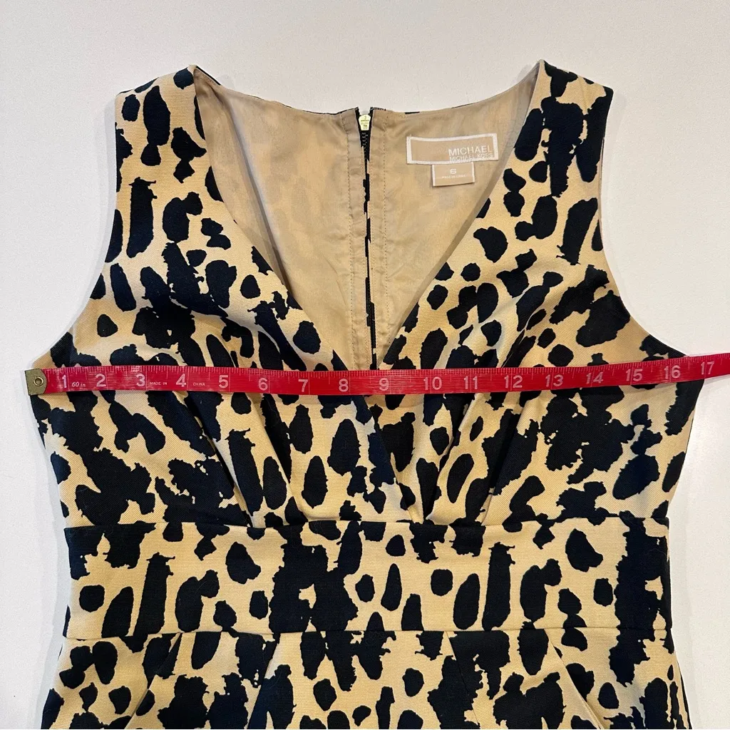 Michael‎ Kors Animal Print Sheath Dress Size 6 - Image 5