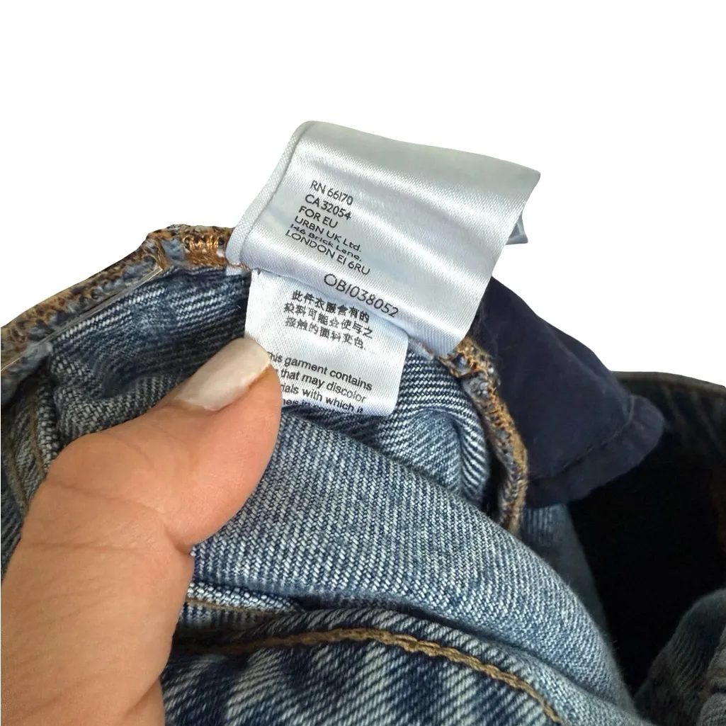 Free People We The Free Revolve Dakota Straight Leg High Waist Jean Pants 28 - Image 9