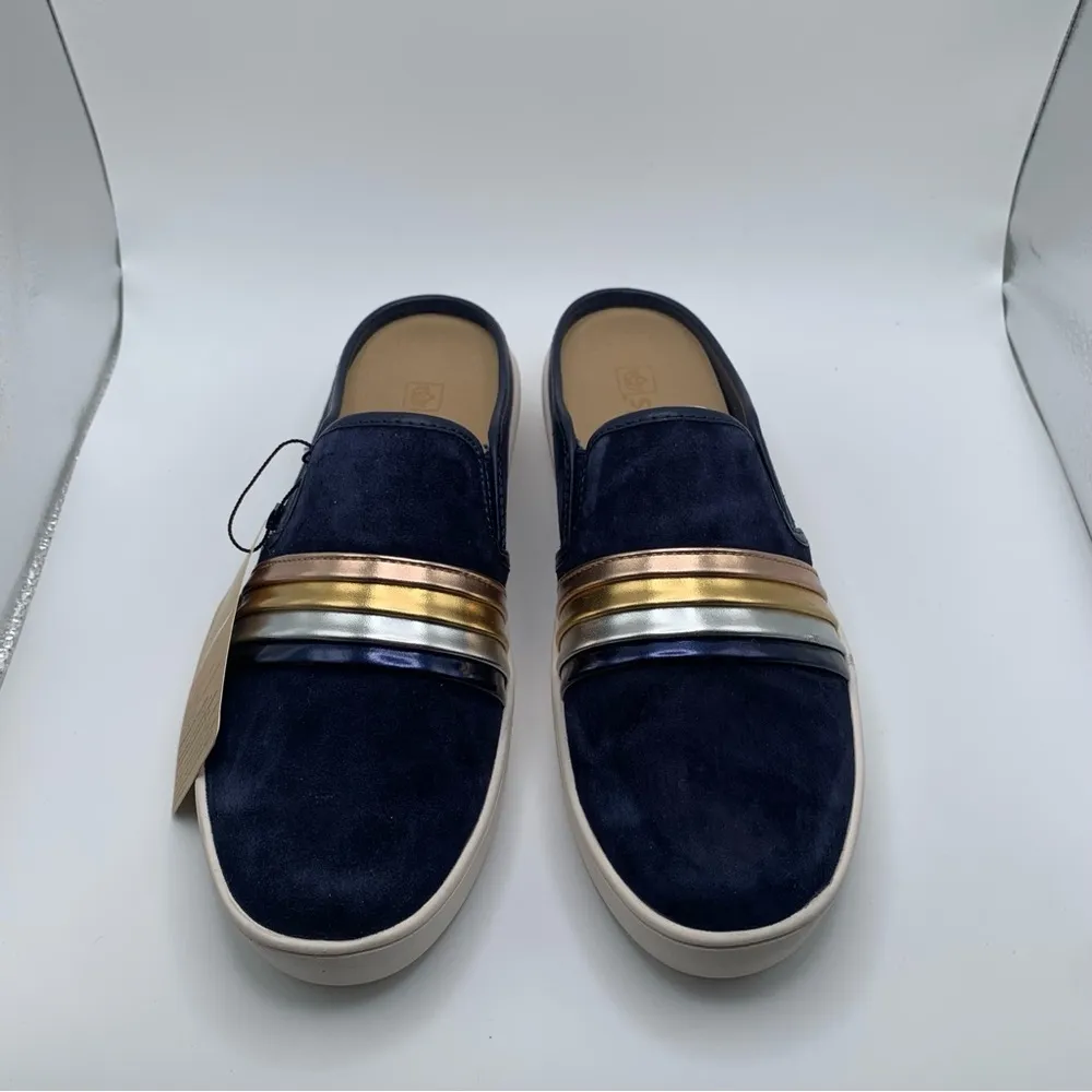 NWB Spenco Women's St. Barts Slide Mule size 7.5 D slip on suede blue - Image 3