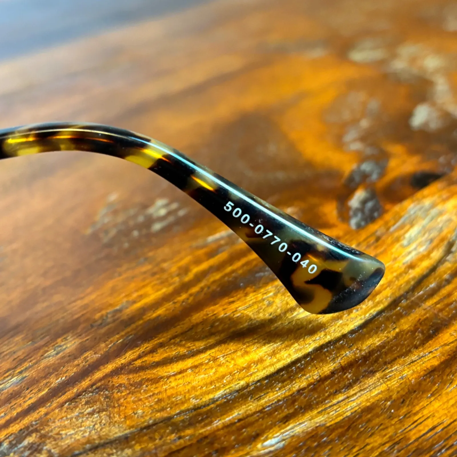 LODI Aviator Sunglasses Gold Tone Green Lens Tortoise Temple 5000770040 - Image 4