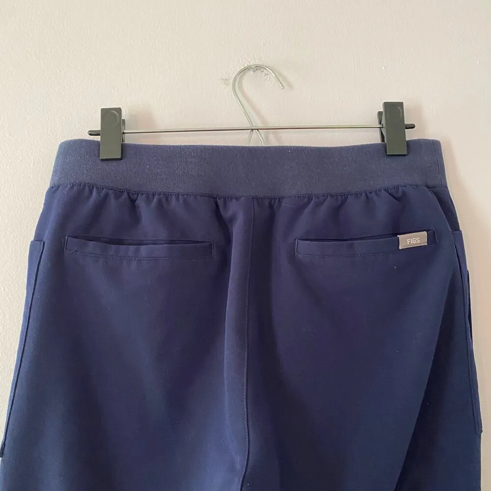 FIGS Women's size Medium Navy Blue Cargo Straight Leg Scrub Pants - Image 7