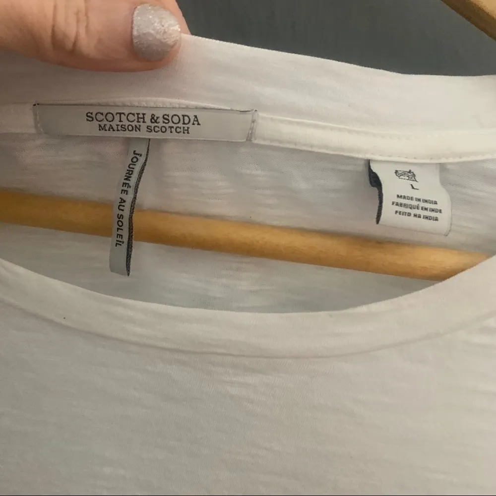 Scotch & soda white paradise cinched sides t shirt - Image 8