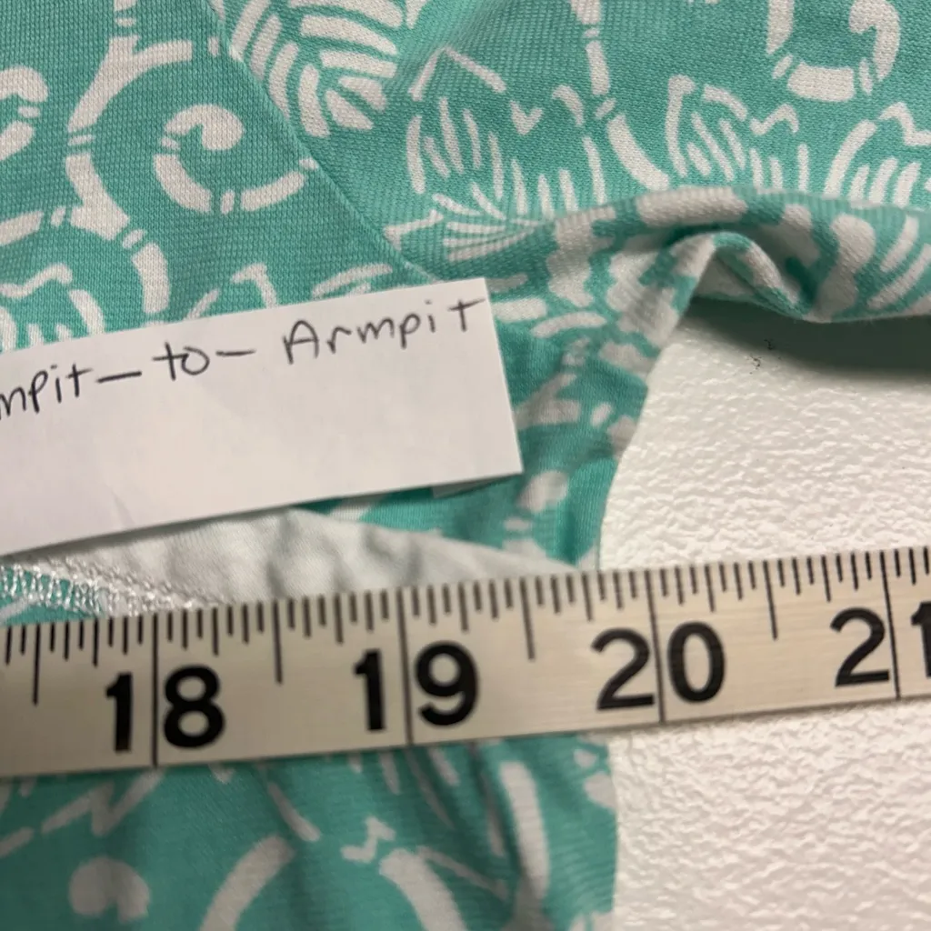 Garnet Hill Faux Wrap Long Sleeve Pajama Top - seafoam - Image 4