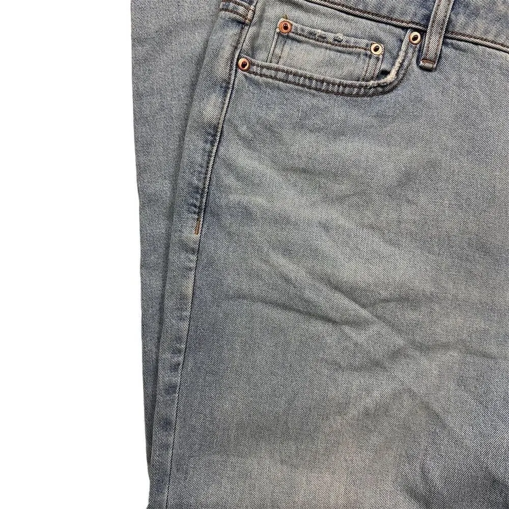 Elizabeth and James Women's High Rise Cropped Jeans Blue Size 16 33 Raw Hem - Image 4