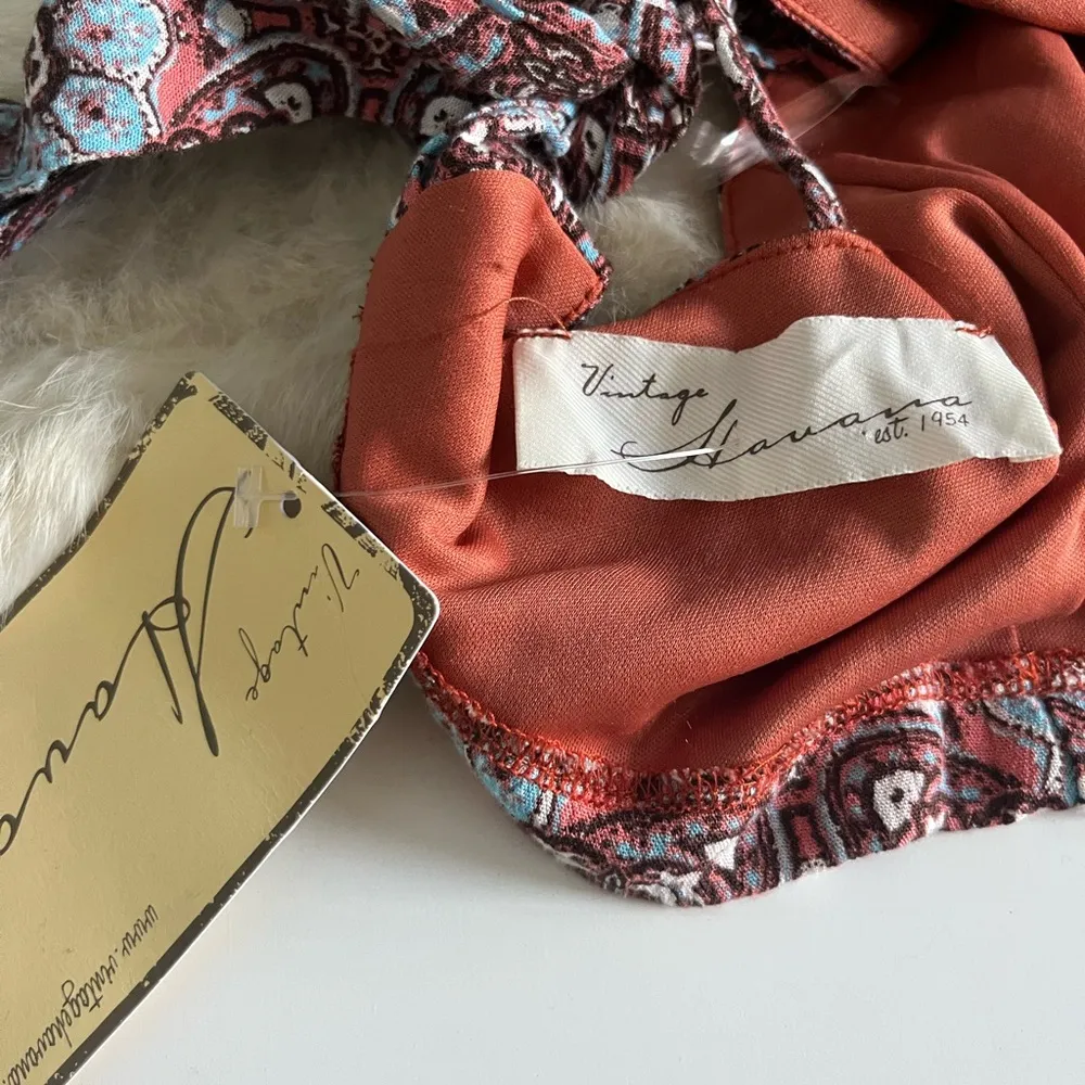 Vintage Havana Paisley Halter Top - Image 9