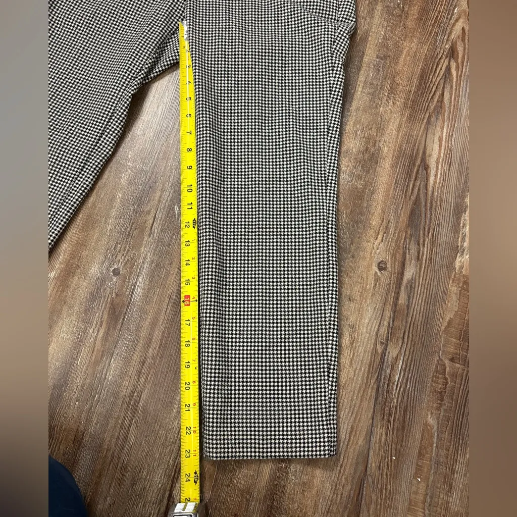 GAP Checkered Black/White Stretch Ankle Pants 2 Petite Professional Work Casual - Image 4