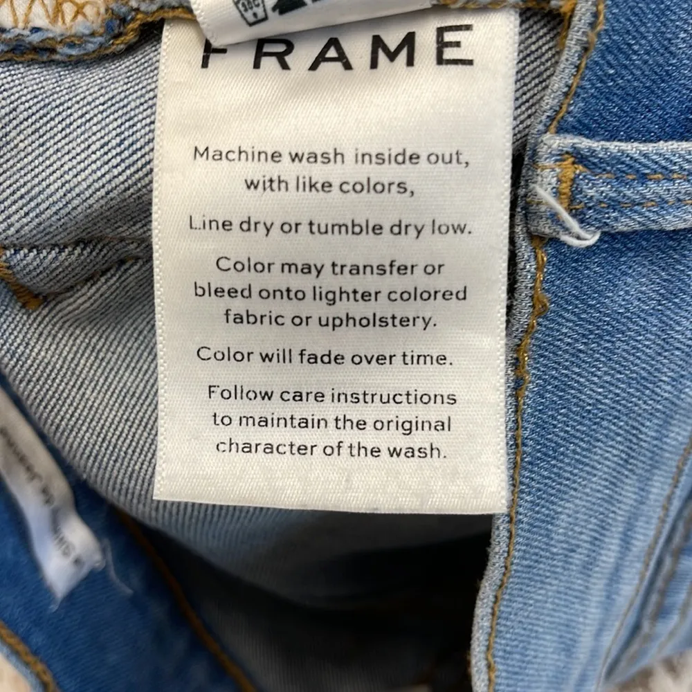 Frame Denim Distressed Le Skinny De Jeanne Crop Jeans In Stanwell Wash Size 25 - Image 8