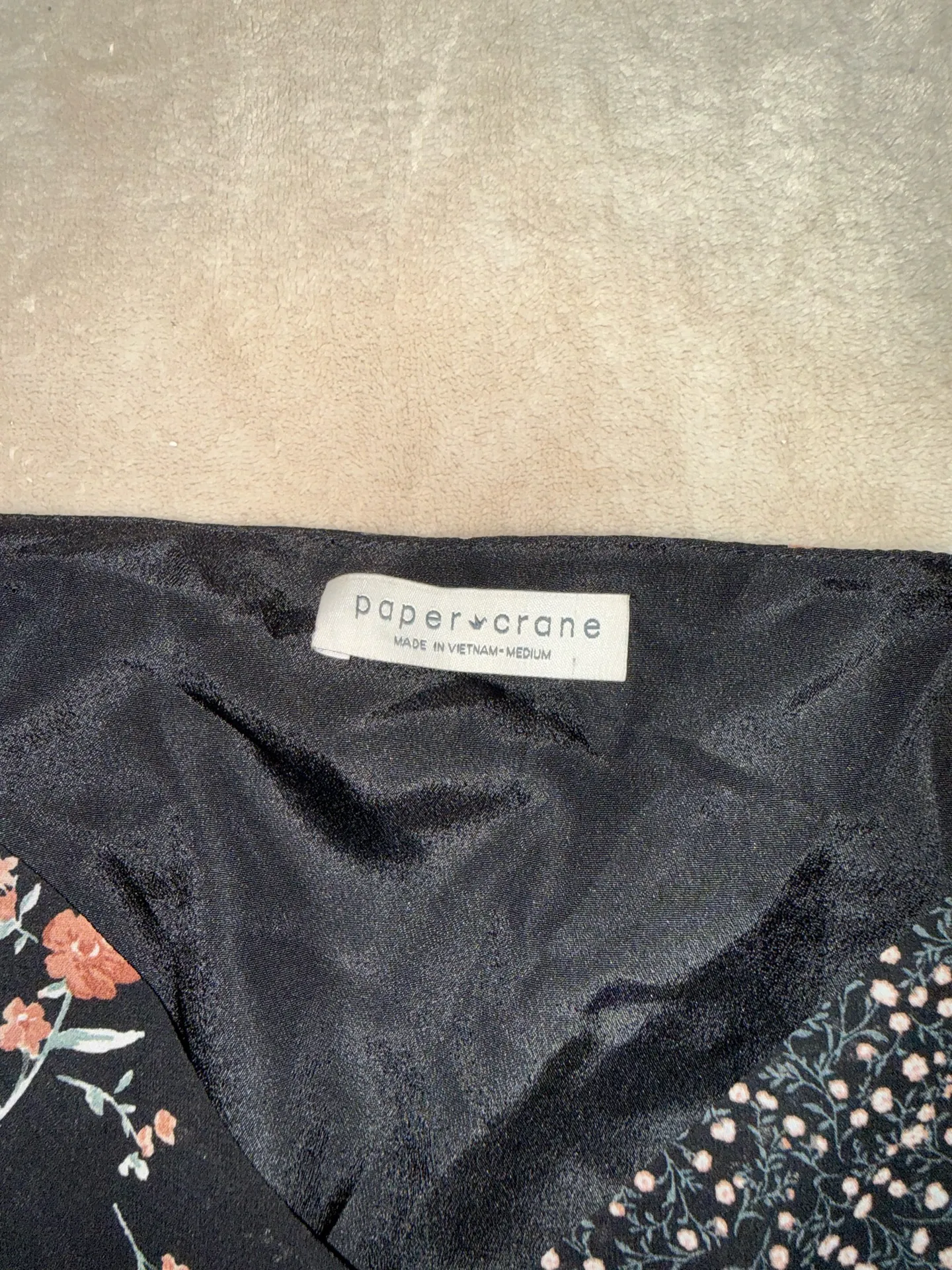 Paper Crane Floral Smocked Top (Medium) - Image 2