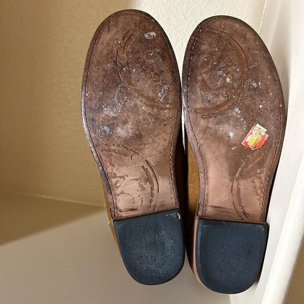 Women Shoes 9.5 Boots Moccasin Suede Yellowstone Free West Cowgirl - Image 10