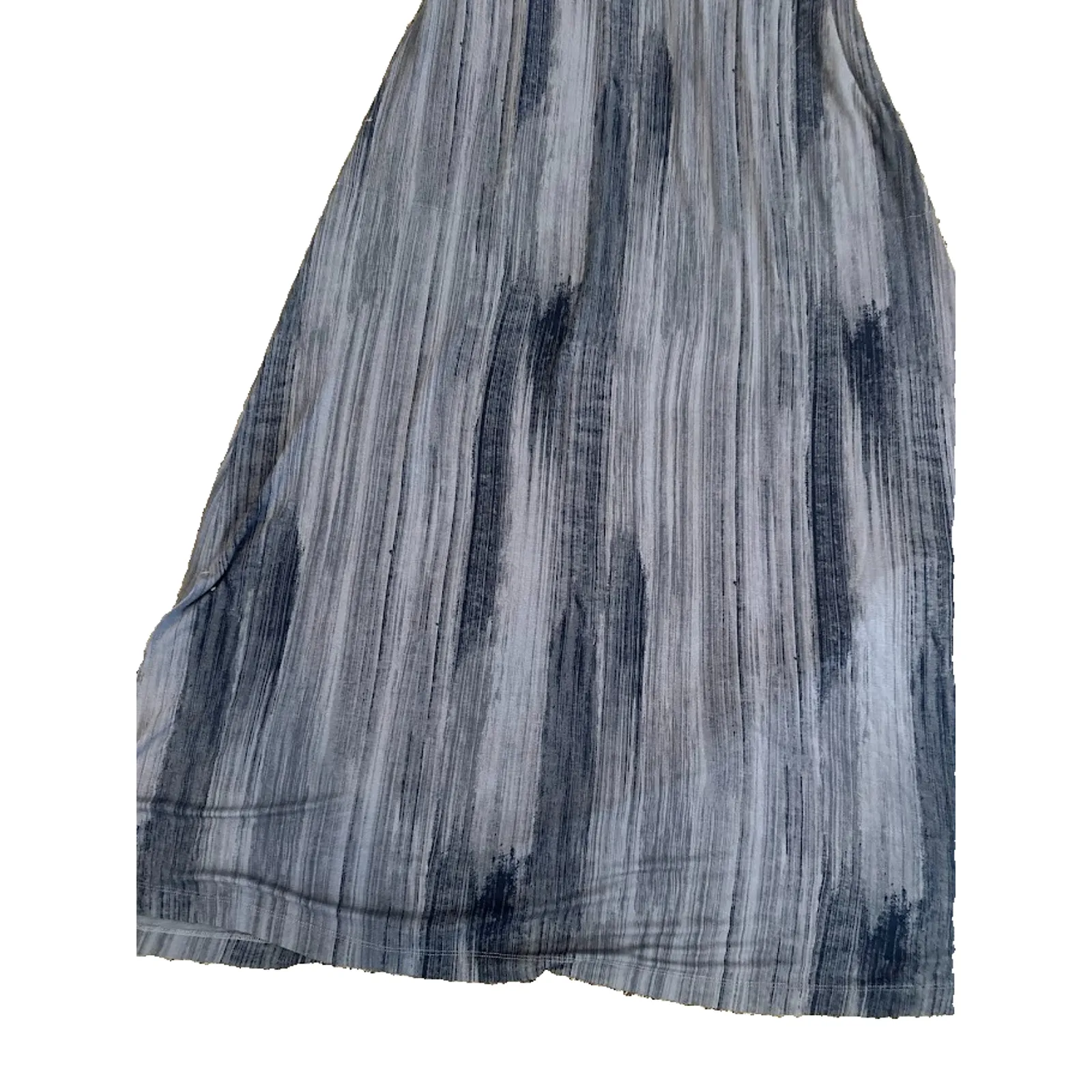 Soma Sloan One-Shoulder Maxi Bra Dress Pockets Size Large Grey Blue Beachy - Image 2