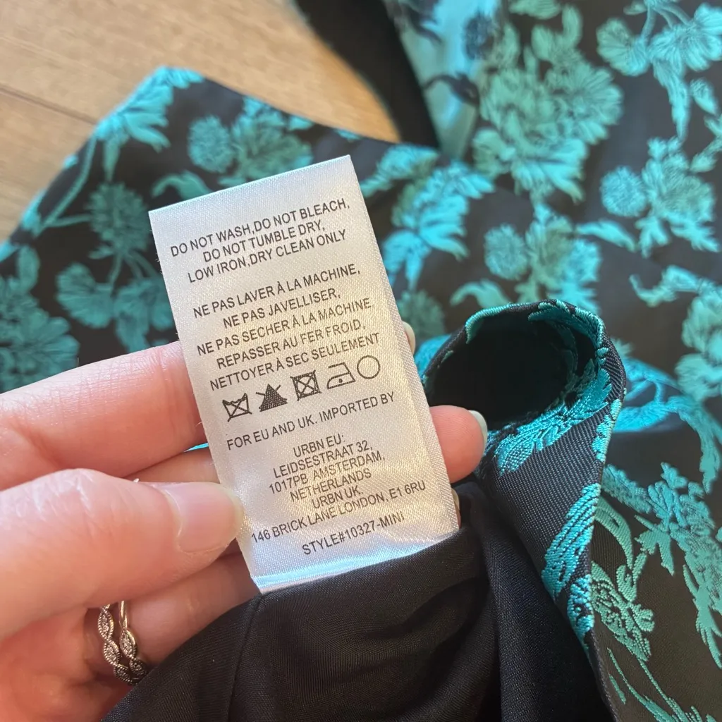 NWT Hutch x Anthropologie Floral Jacquard Cutout Mini Dress Sleeveless Size 6 - Image 8