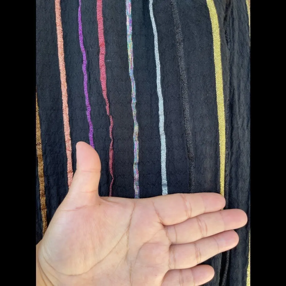 ACE & JIG METALLIC STRIPE TOP BLOUSE XS - Image 9