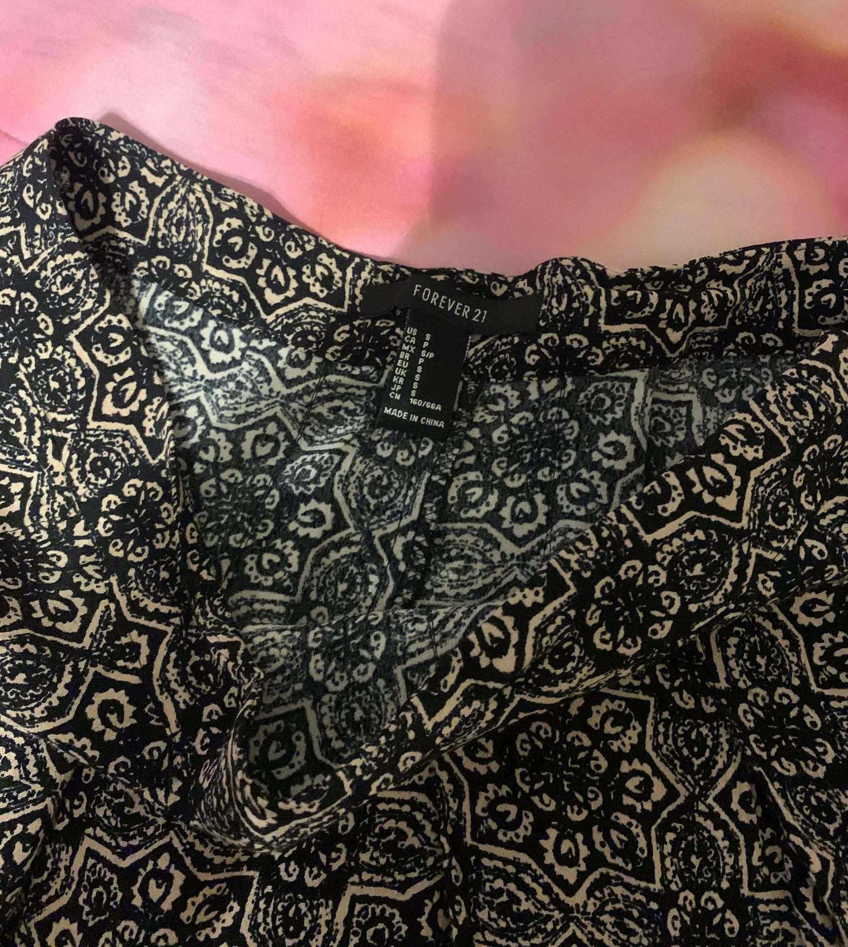 Patterned High Waisted Mini Skirt - Image 4