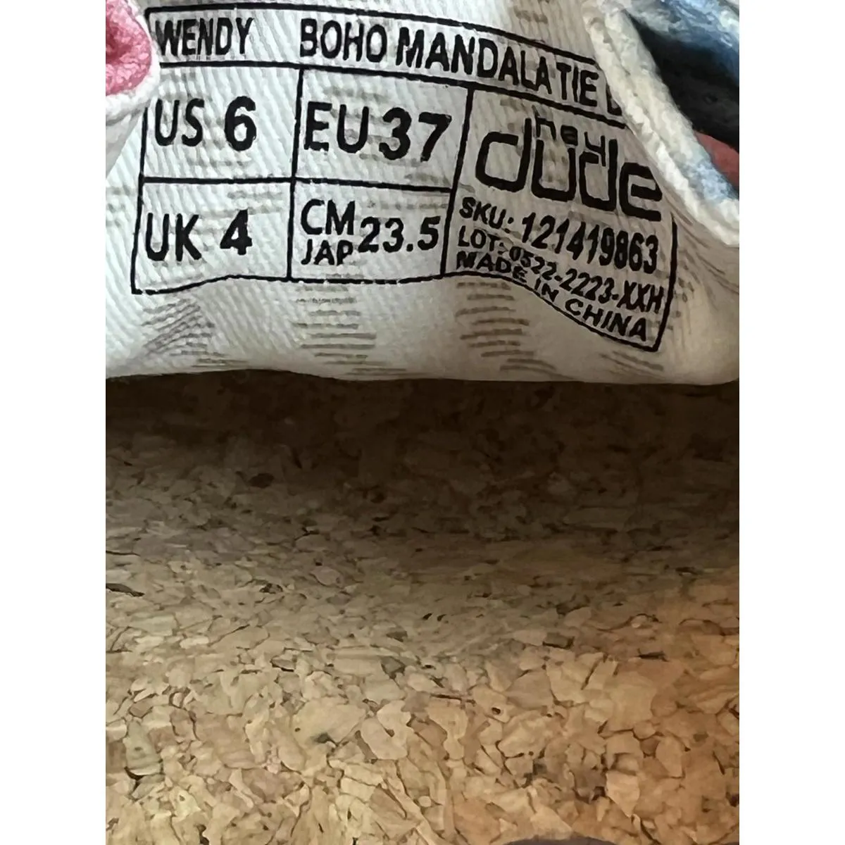 Women's Hey Dude Wendy Boho Mandala Tie Dye Shoes  121419863 Size 6 New W/Tags - Image 11